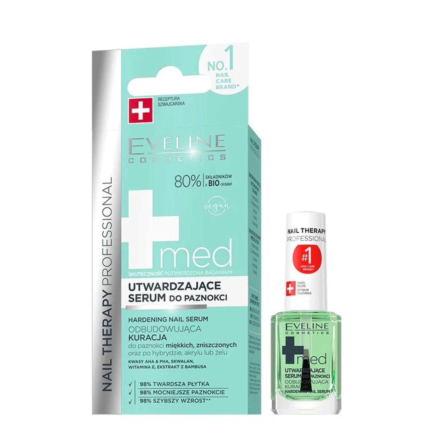 Eveline Cosmetics Nail Therapy Med+ Serum Utwardzające do Paznokci 12 ml