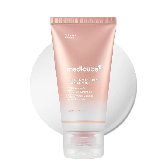 Medicube Collagen Milky Toning Wrapping Mask - Kolagenowa mleczna maska całonocna 75ml