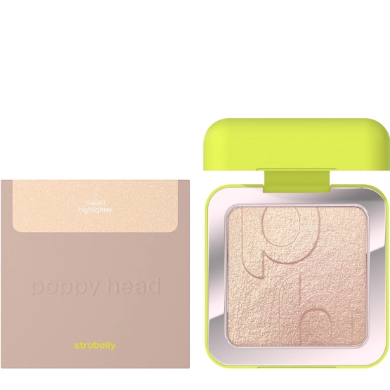 POPPY HEAD Strobelly Baked Highlighter - Wypiekany rozświetlacz do twarzy 01 Bubbelle