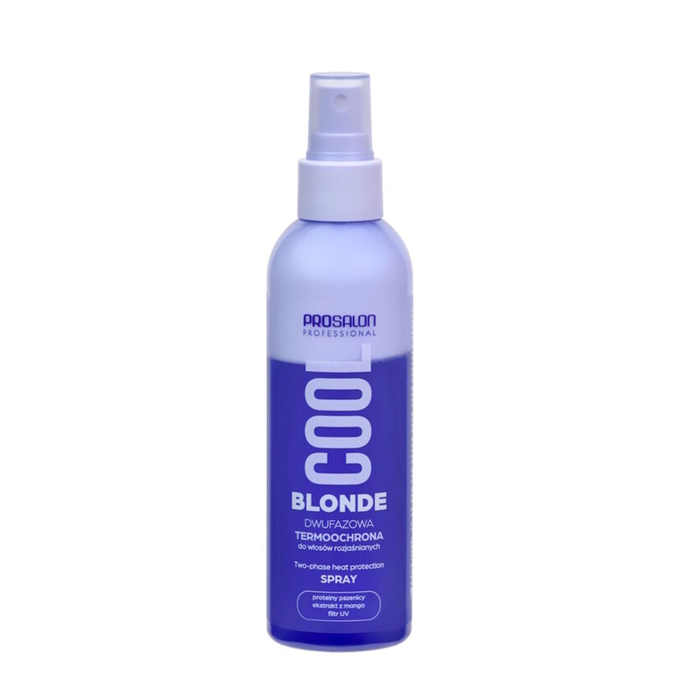 PROSALON COOL BLONDE Dwufazowa termoochrona do włosów rozjaśnianych z filtrem UV - spray 200ml