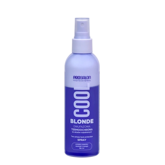 PROSALON COOL BLONDE Dwufazowa termoochrona do włosów rozjaśnianych z filtrem UV - spray 200ml