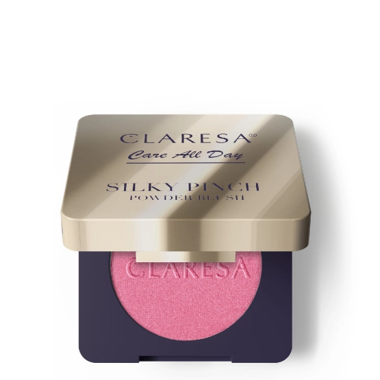 Claresa Care All Day Silky Pinch - Pudrowy róż do policzków 01 Hibiscus