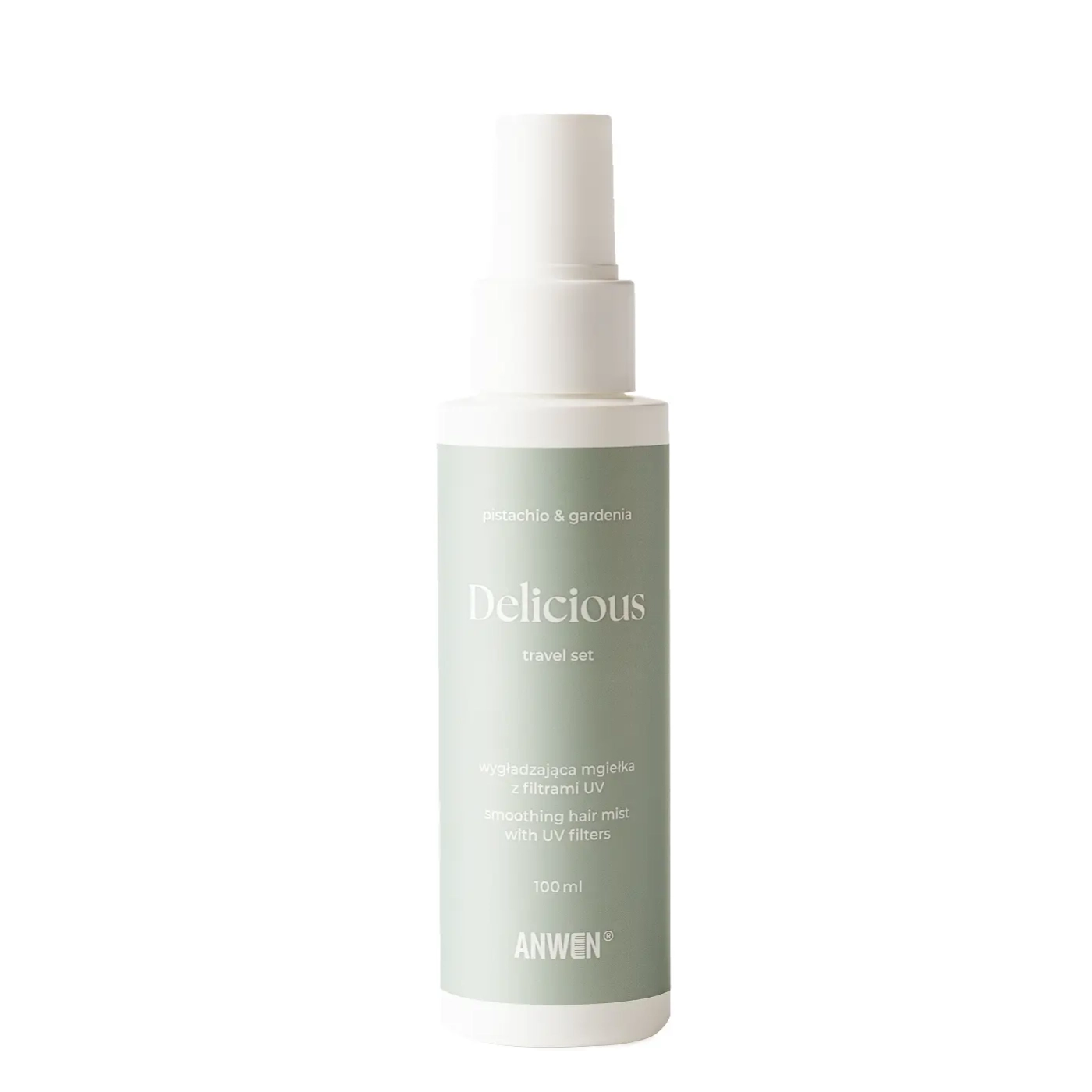 Anwen Delicious travel set Wygładzająca mgiełka z filtrami UV 100 ml