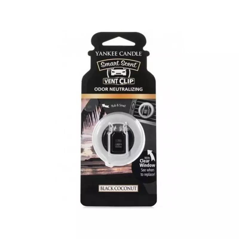 Yankee Candle CAR Vent Clip Zapach do samochodu Black Coconut