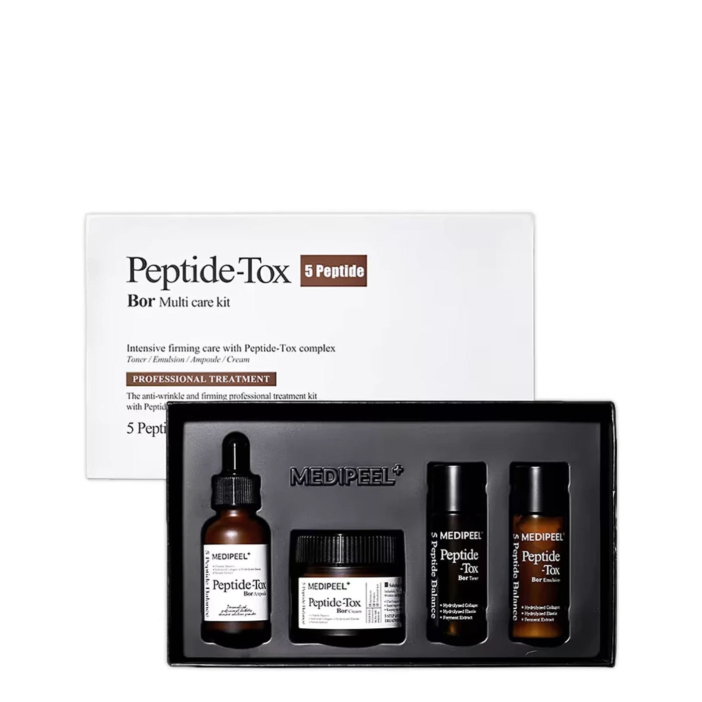 Medi-Peel Peptide-Tox Bor Multi Care Kit - zestaw kosmetyków liftingujących Peptide-Tox (3x 30ml, 50ml)