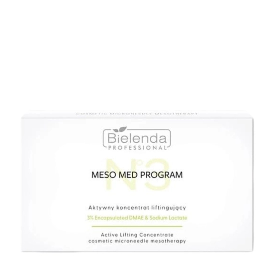 Bielenda Professional Meso Med Program Zestaw dostępnych koncentratów liftingujących z 3% DMAE 10x3 ml