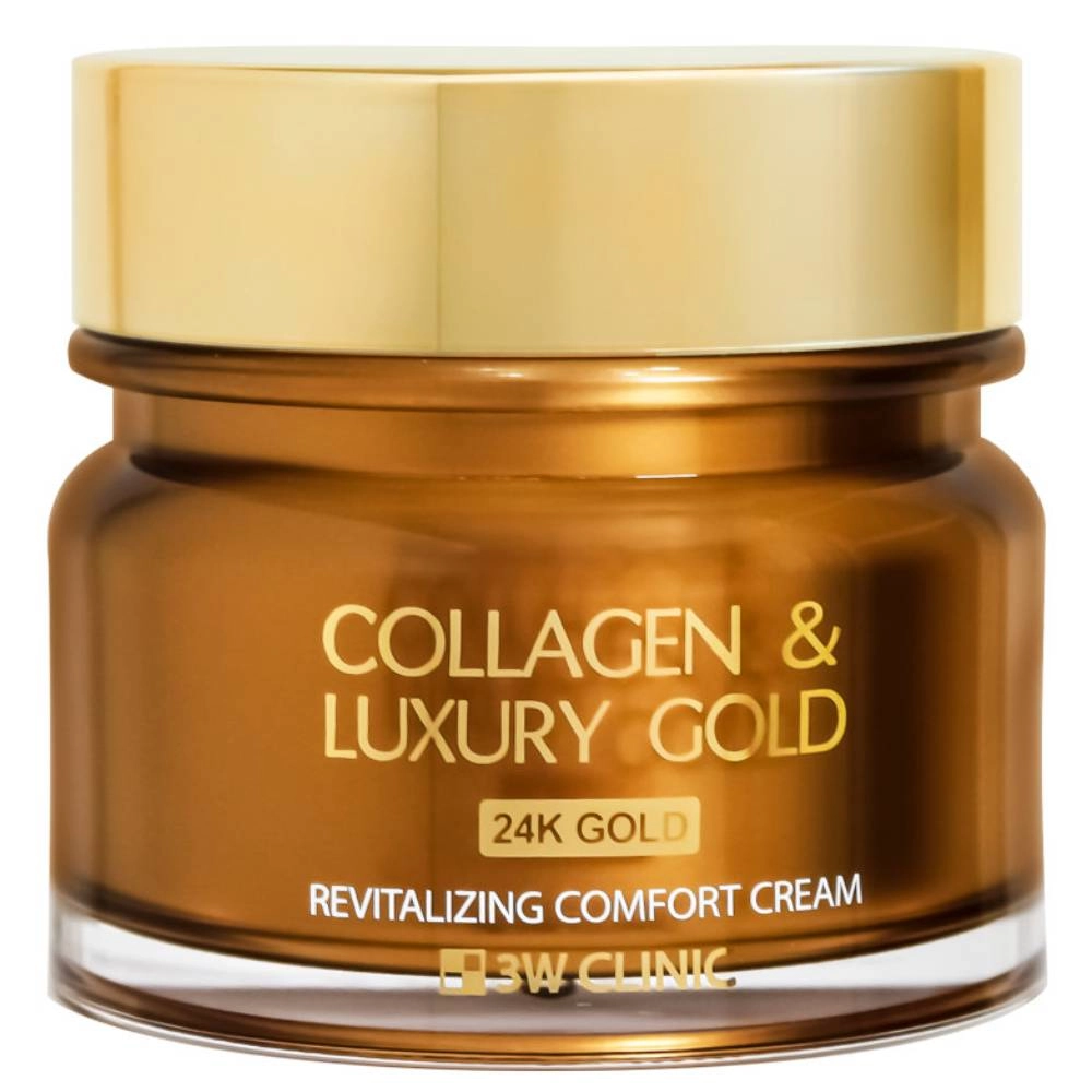 3W Clinic Collagen & Luxury Gold Revitalizing Comfort Gold luksusowy krem do twarzy ze złotem i kolagenem 100ml