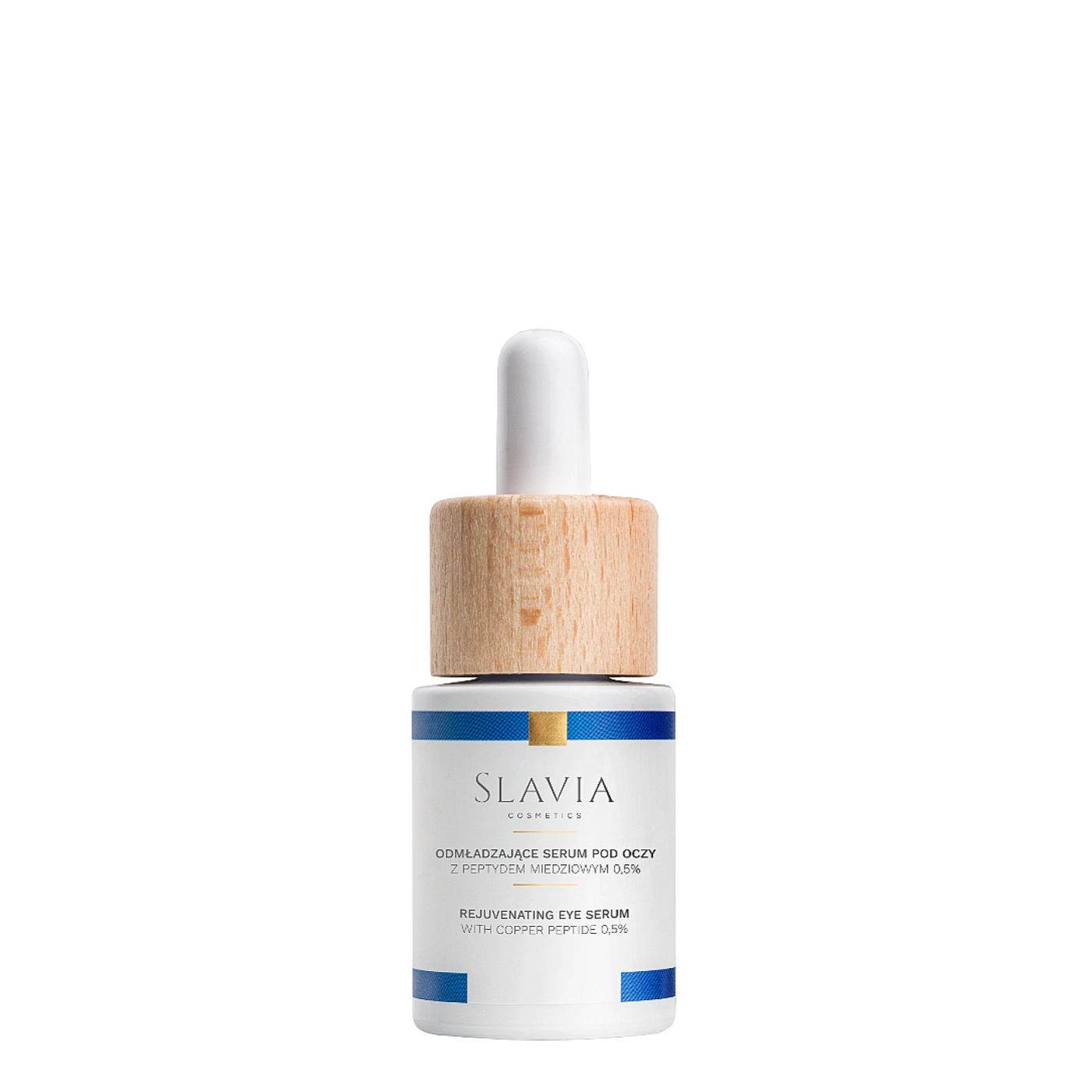 Slavia Cosmetics Odmładzające serum pod oczy z peptydem miedziowym 15ml