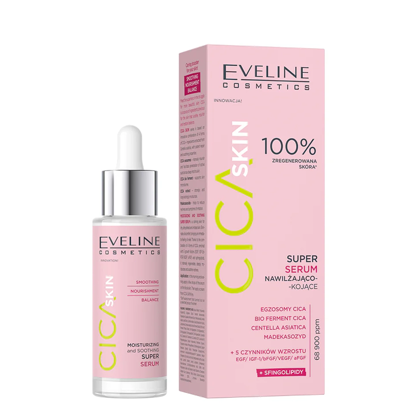 Eveline Cosmetics Cica skin Super serum nawilżająco – kojące 30ml