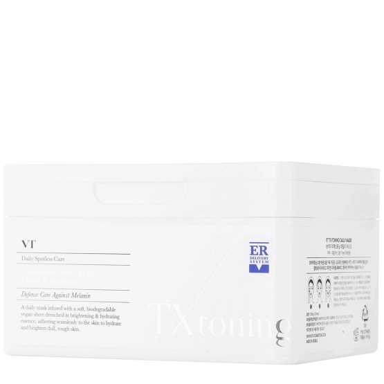 VT Cosmetics TX-toning Daily Mask - Zestaw Rozjaśniających Masek w Płachcie do Twarzy 30szt.