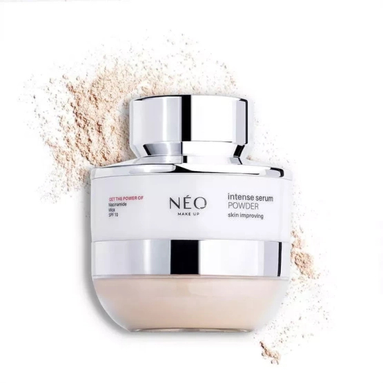 NEO MAKE UP Intense Serum Powder - Satynowy puder sypki do twarzy 10g