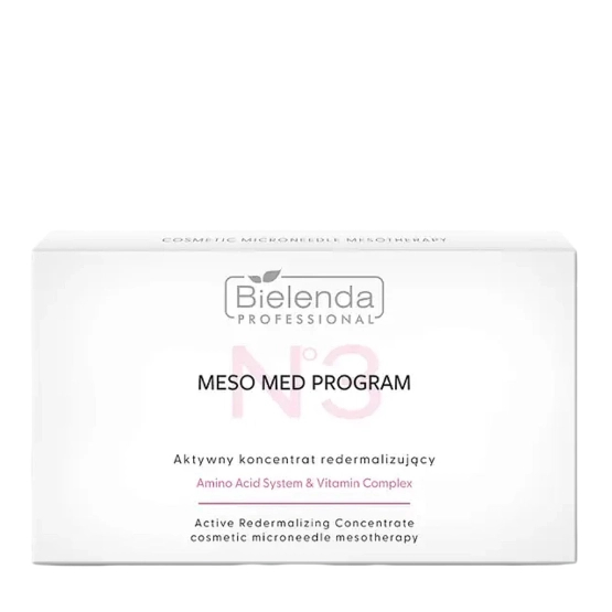 Bielenda Professional Meso Med Program Zestaw dostępnych koncentratów redermalizujących z aminokwasami 10x3 ml