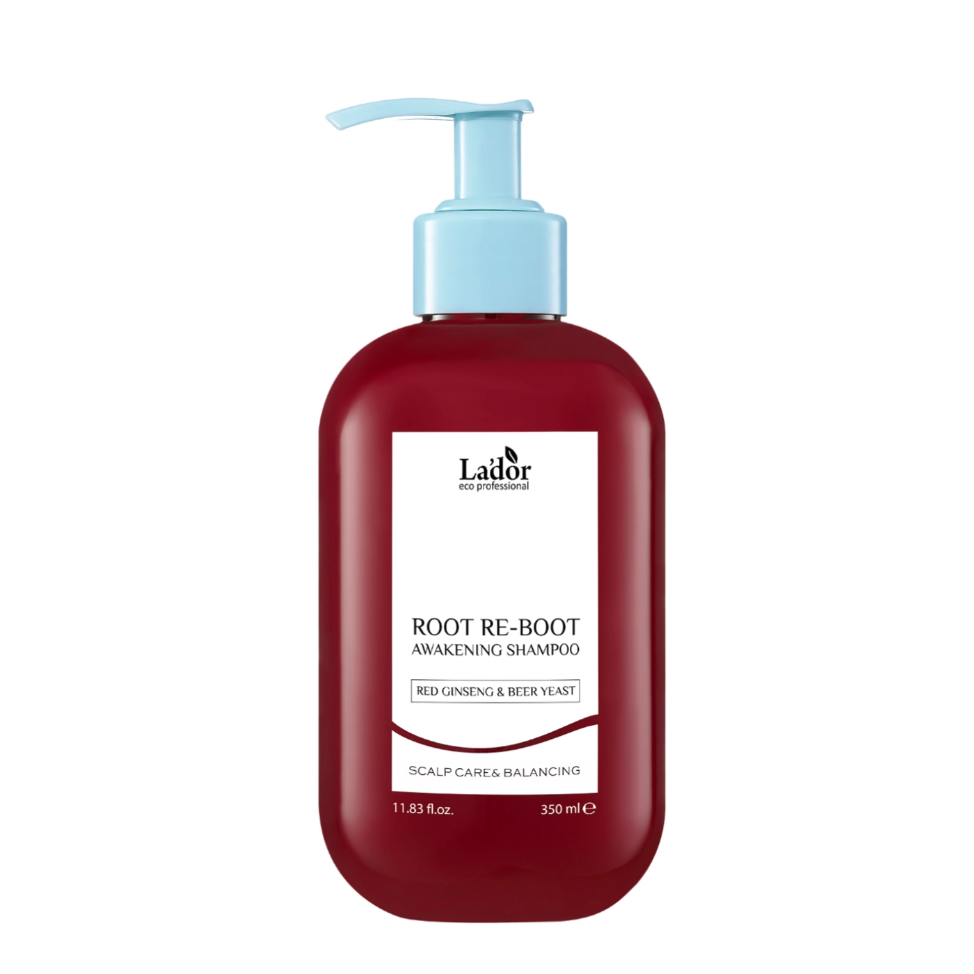 La'dor Root Re-Boot Awakening Shampoo Red Ginseng & Beer Yeast - Szampon przeciw wypadaniu włosów żeń-szeń i drożdże 350ml