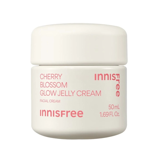 Innisfree Cherry Blossom Glow Jelly Cream - rozświetlający lekki krem-żel z ekstraktem z kwiatu wiśni 50ml