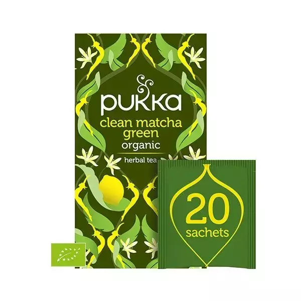 Pukka Herbata Clean Matcha Green - 20 saszetek