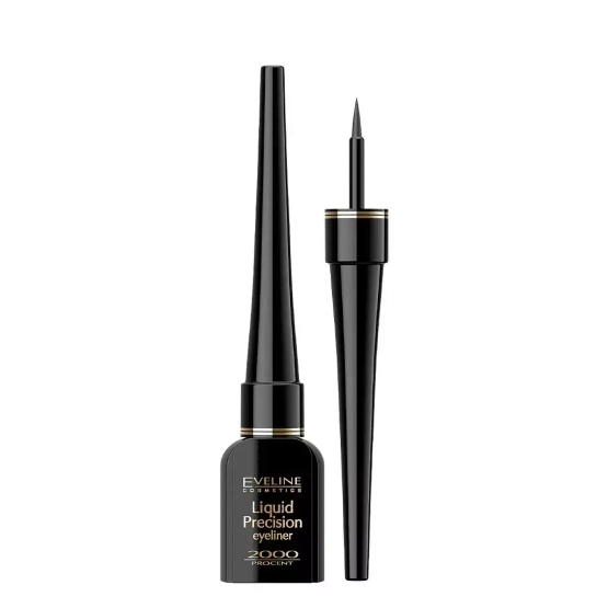 Eveline Cosmetics Eyeliner czarny liquid precision 2000%