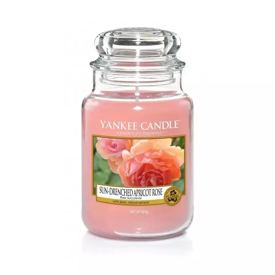 Yankee Candle ŚWIECA W SŁOIKU DUŻA Sun-Drenched Apricot Rose