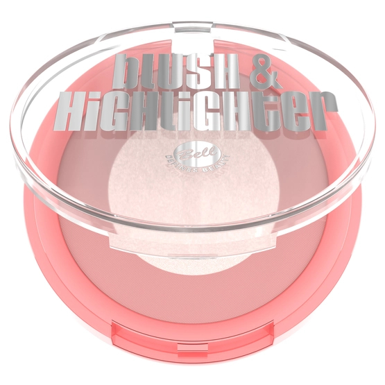 Bell Blush&Highlighter - Róż i rozświetlacz Rose Light 01 9g