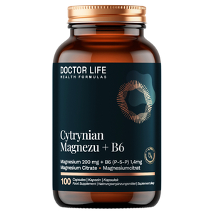 Doctor Life Cytrynian Magnezu + B6 suplement diety 100 kapsułek