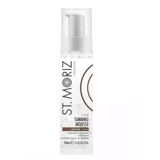 St. Moriz Clear Tanning Mousse - Bezbarwny samoopalacz w musie Medium Dark 200ml