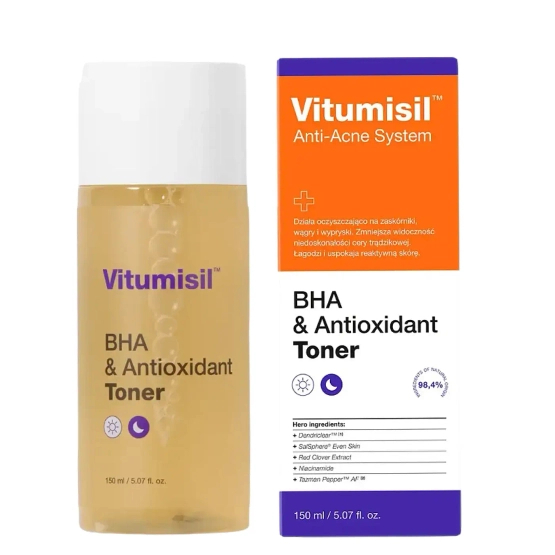 Dermz Labs Vitumisil Toner - Balansujący Toner z kwasami BHA dla skóry trądzikowej, z niedoskonałościami 150 ml