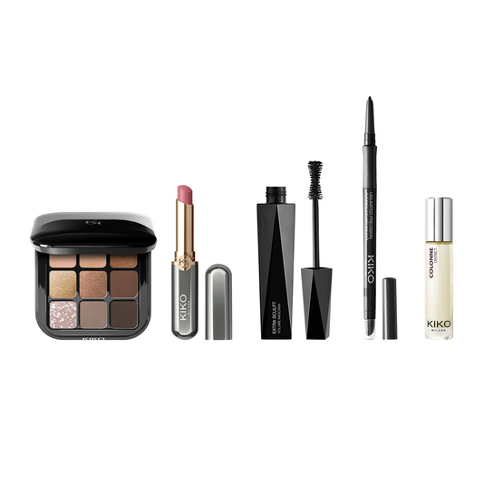 KIKO Milano Twist 'N Twinkle Holiday All That Glams Make Up Gift Set zestaw podarunkowy z kosmetykami do makijażu i zapachem