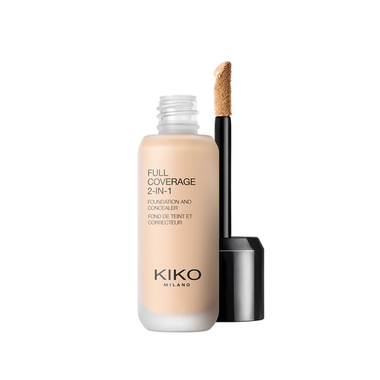 KIKO Milano Full Coverage 2-In-1 Foundation & Concealer mocno kryjący podkład i korektor 2 w 1 Warm Rose 10 25ml