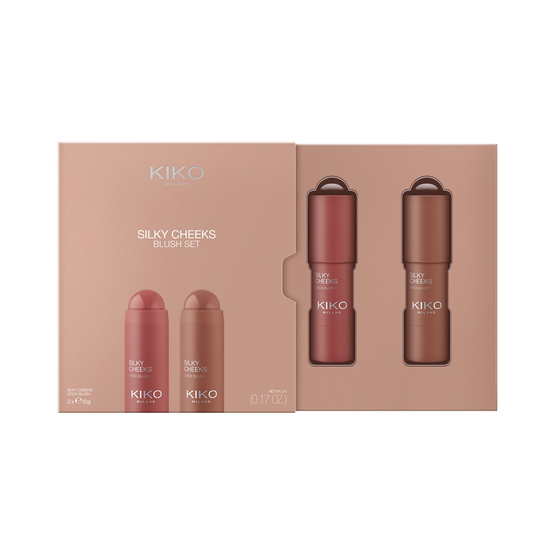KIKO Milano Silky Cheeks Blush Set zestaw róż w sztyfcie 2x5g