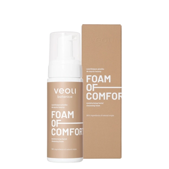 Veoli Botanica FOAM OF COMFORT Nawilżająca pianka do mycia twarzy 150ml