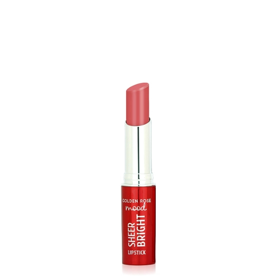 Golden Rose Mood Połyskująca pomadka do ust Sheer nr 106 Peachy Pink