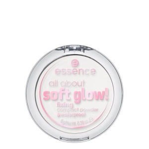 essence ALL ABOUT SOFT GLOW! FIXING COMPACT POWDER WATERPROOF Puder utrwalający 8g