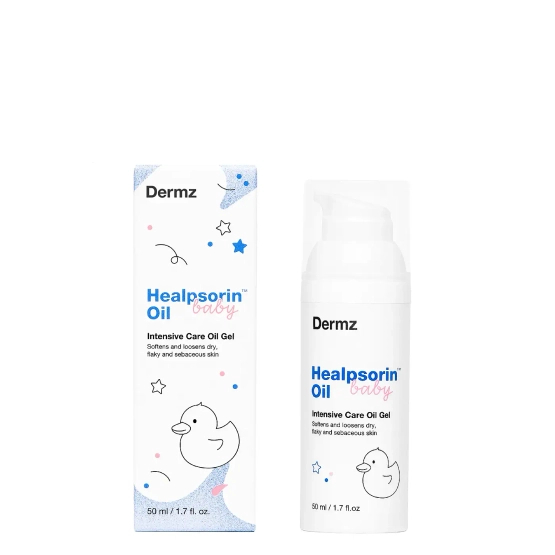 Dermz Labs Healpsorin Baby Oil - Olejek Żelowy łagodzący podrażnienia dla dzieci od 1 dnia życia 50 ml