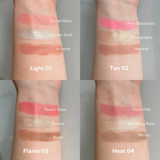 Dessi Cosmetics Paleta Glow&Contour HEAT 04