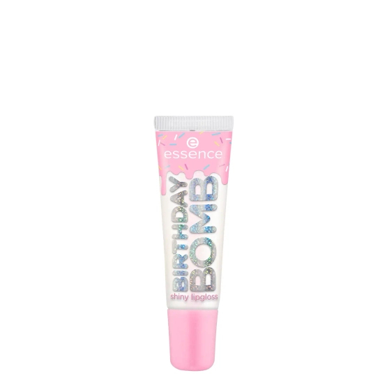 essence BIRTHDAY BOMB shiny lipgloss 01 Cake My Day!