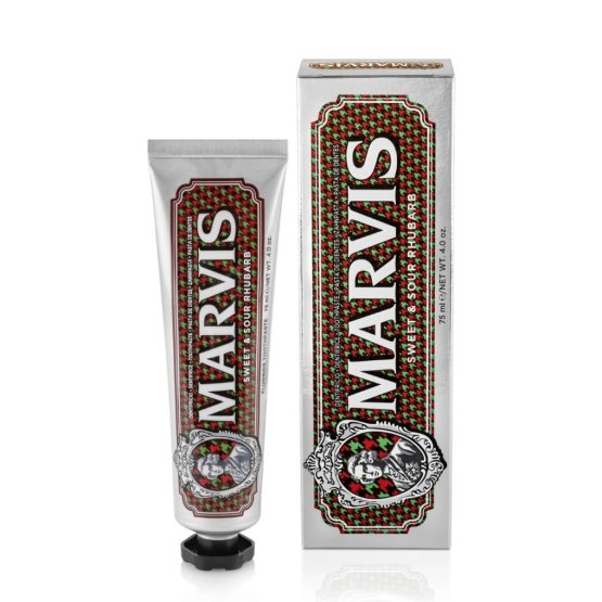 Marvis Sweet & Sour Rhubarb - pasta do zębów rabarbar, mięta i mentol 75ml