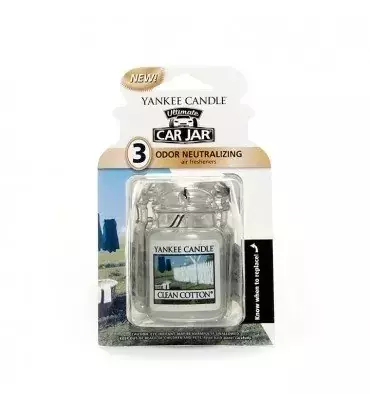 Yankee Candle Car Jar Ultimate Zapach do samochodu Clean Cotton