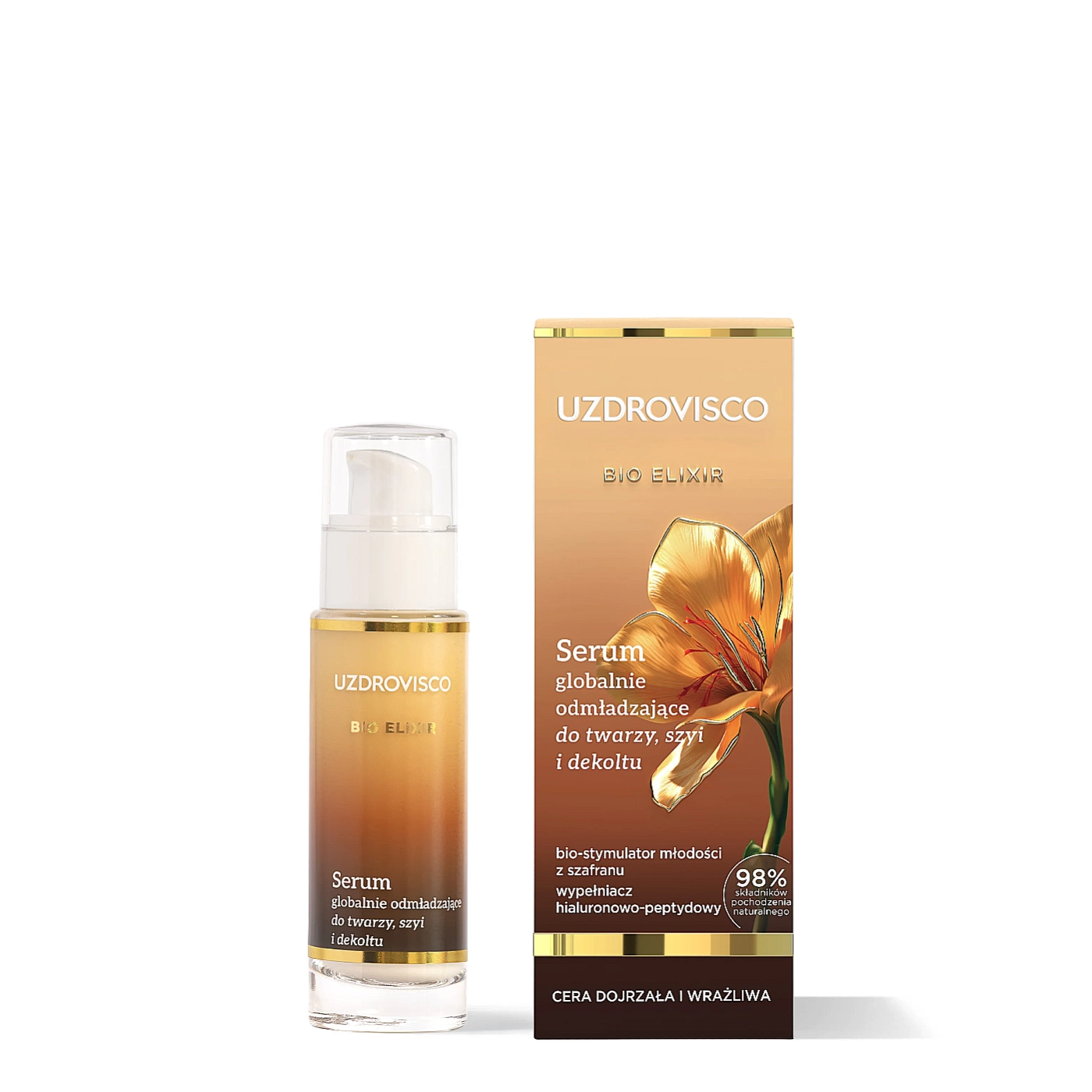 UZDROVISCO Bio Elixir Serum globalnie odmładzające do twarzy, szyi i dekoltu 30ml