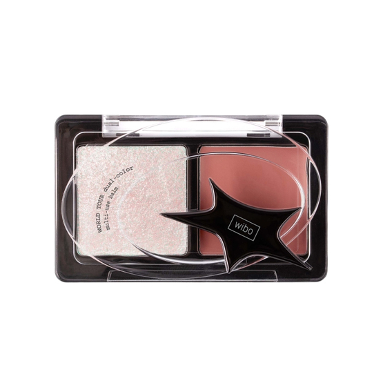 Wibo World Tour Dual-Color Multiuse Balm wielofunkcyjny balsam i rozświetlacz 2w1 01 3.2g