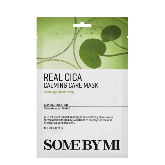 Some By Mi Real Cica Calming Care Mask - Łagodząca Maska w Płachcie 1szt.