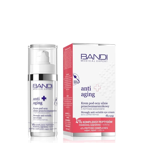 Bandi Professional MEDICAL EXPERT ANTI-AGING Krem pod oczy silnie przeciwzmarszkowy z peptydem miedziowym 30ml