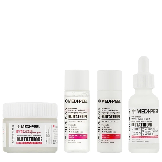 Medi-Peel Glutathione Multi Care Kit - Zestaw kosmetyków rozświetlających z Glutationem 3x 30ml + 50g 
