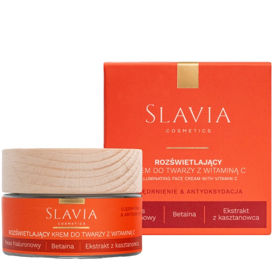 Slavia Cosmetics Rozświetlający krem do twarzy z witaminą C Ujędrnienie & Antyoksydacja 50ml