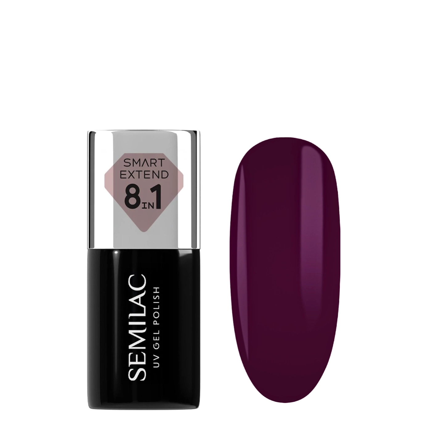Semilac Smart Extend 8 w 1 Lakier hybrydowy Plum Wine 830 7 ml