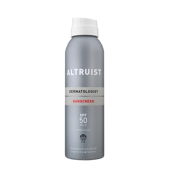 Altruist Invisible Sunspray Spray do opalania z wysoką ochroną przeciwsłoneczną SPF50 200 ML