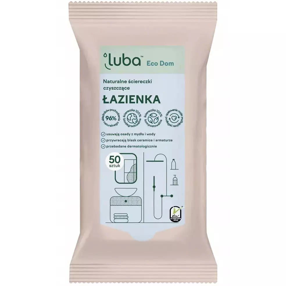 Luba Eco Dom naturalne ściereczki czyszczące Łazienka 50szt