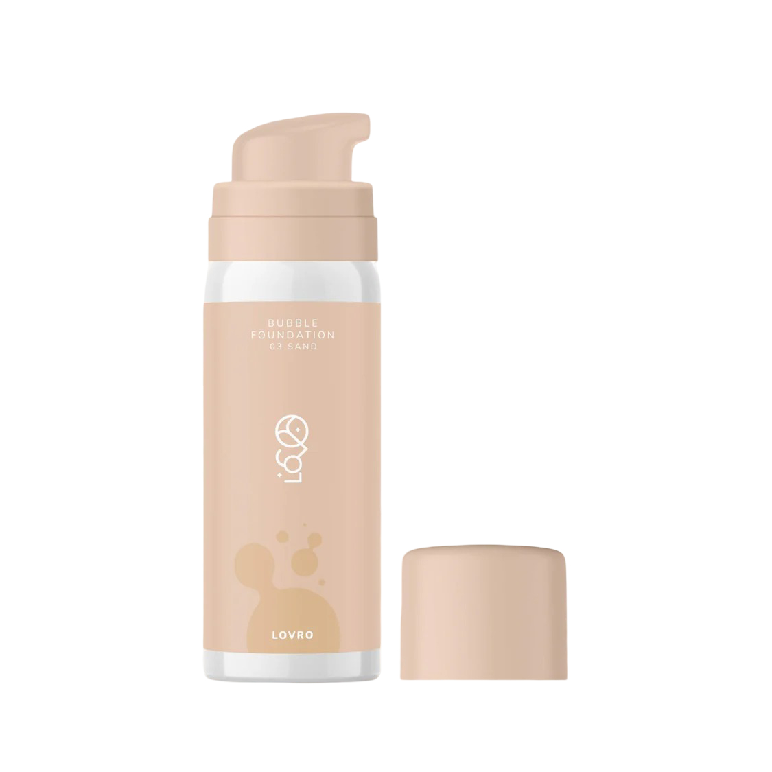 LOVRO Bubble Foundation - Podkład o napowietrzonej rozświetlającej formule 003 Sand 50ml