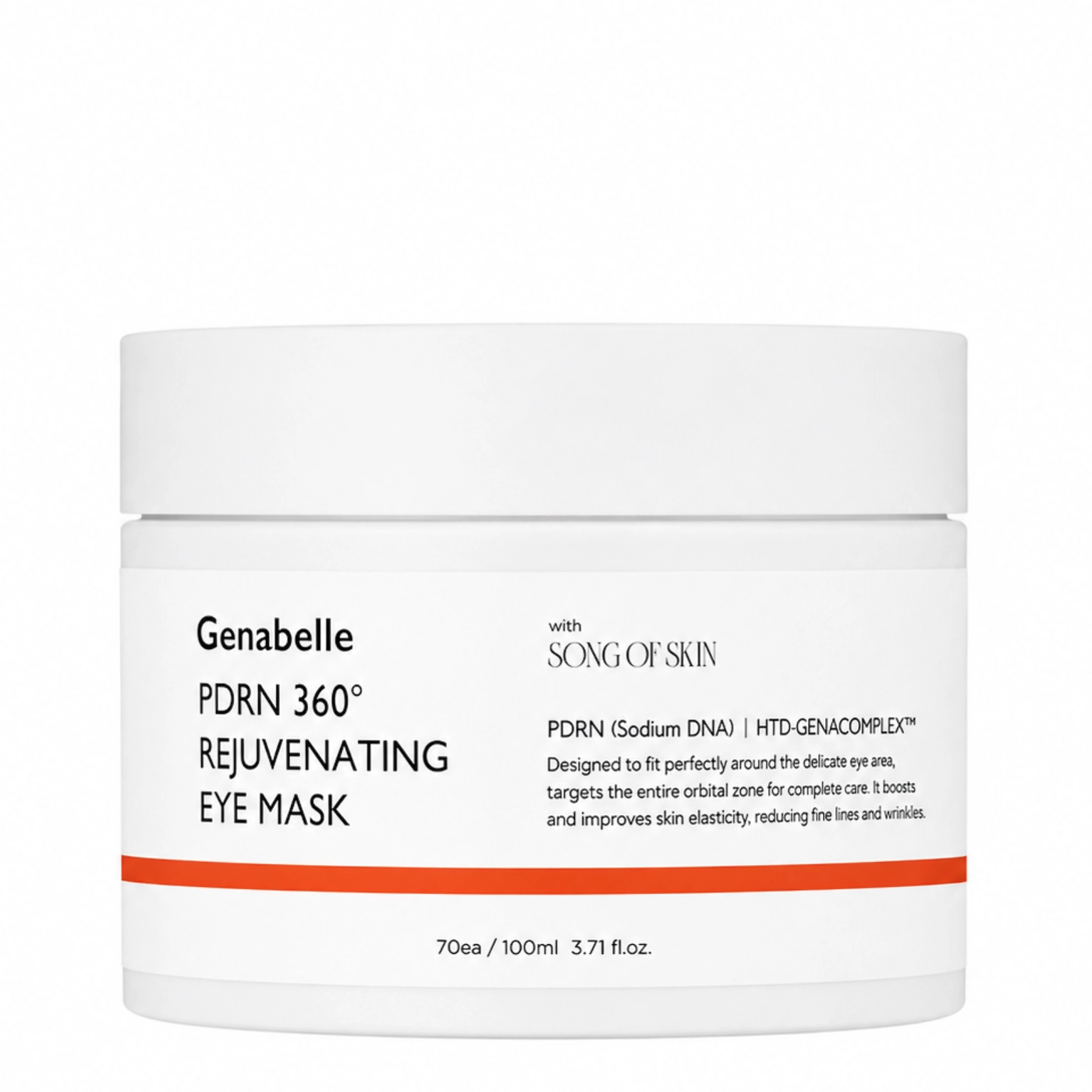 Genabelle PDRN 360° Rejuvenating Eye Mask - regenereująca maska w formie płatków na okolicę oczu 70szt.