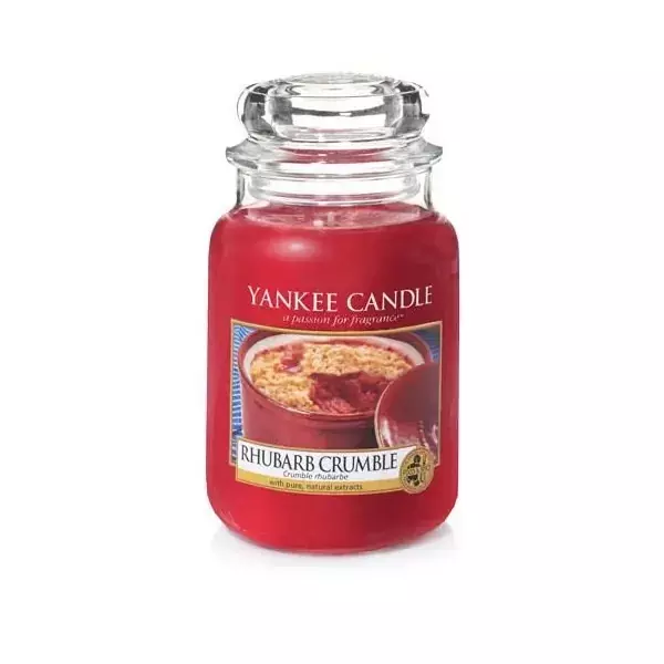 Yankee Candle ŚWIECA W SŁOIKU DUŻA Rhubarb Crumble