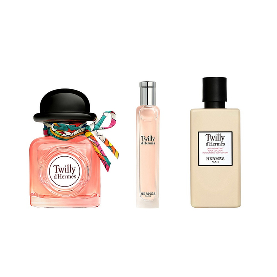 Hermes Twilly D'Hermes zestaw woda perfumowana spray 85ml + woda perfumowana spray 15ml + balsam do ciała 80ml