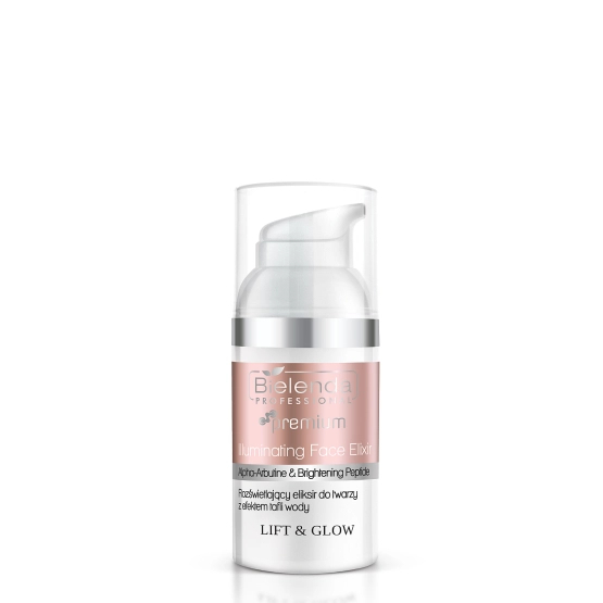 Bielenda Professional Lift&Glow Rozświetlający eliksir do twarzy z efektem tafli wody 30 ml